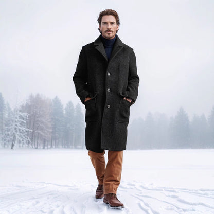 Herren Longcoat Eleganter Zeitloser Mantel Berlin