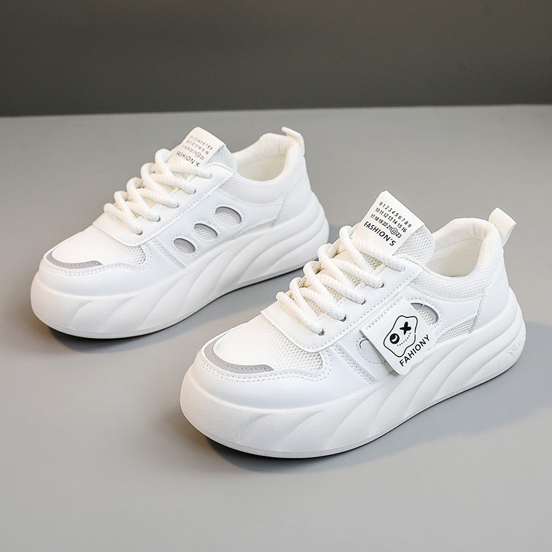 Damen Sneaker Plattform Schuhe Mesh Bequem