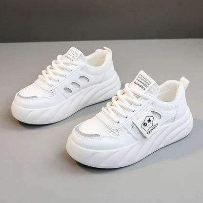 Damen Sneaker Plattform Schuhe Mesh Bequem