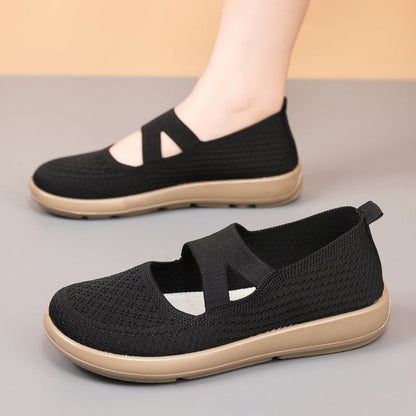 Damen Ballerinas Leicht Atmungsaktiv Flexibel