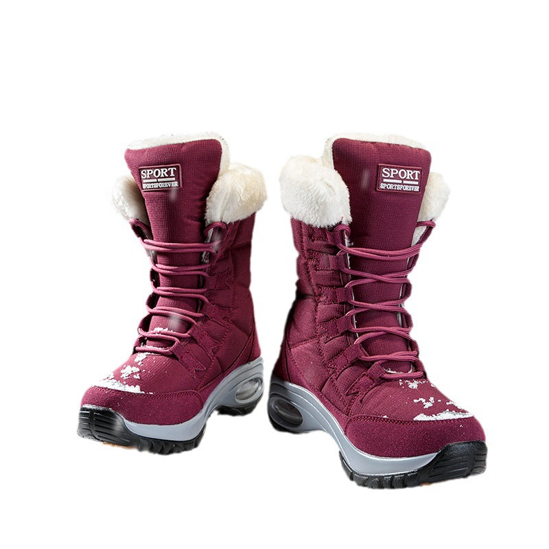 Winterstiefel Damen Warm Isoliert Rutschfest