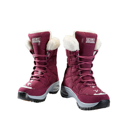 Winterstiefel Damen Warm Isoliert Rutschfest