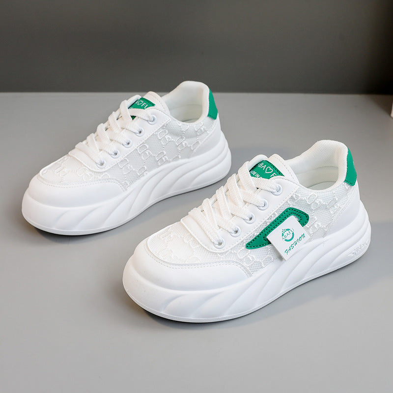 Damen Sneaker Chunky Modisch mit Struktur Oberfläche
