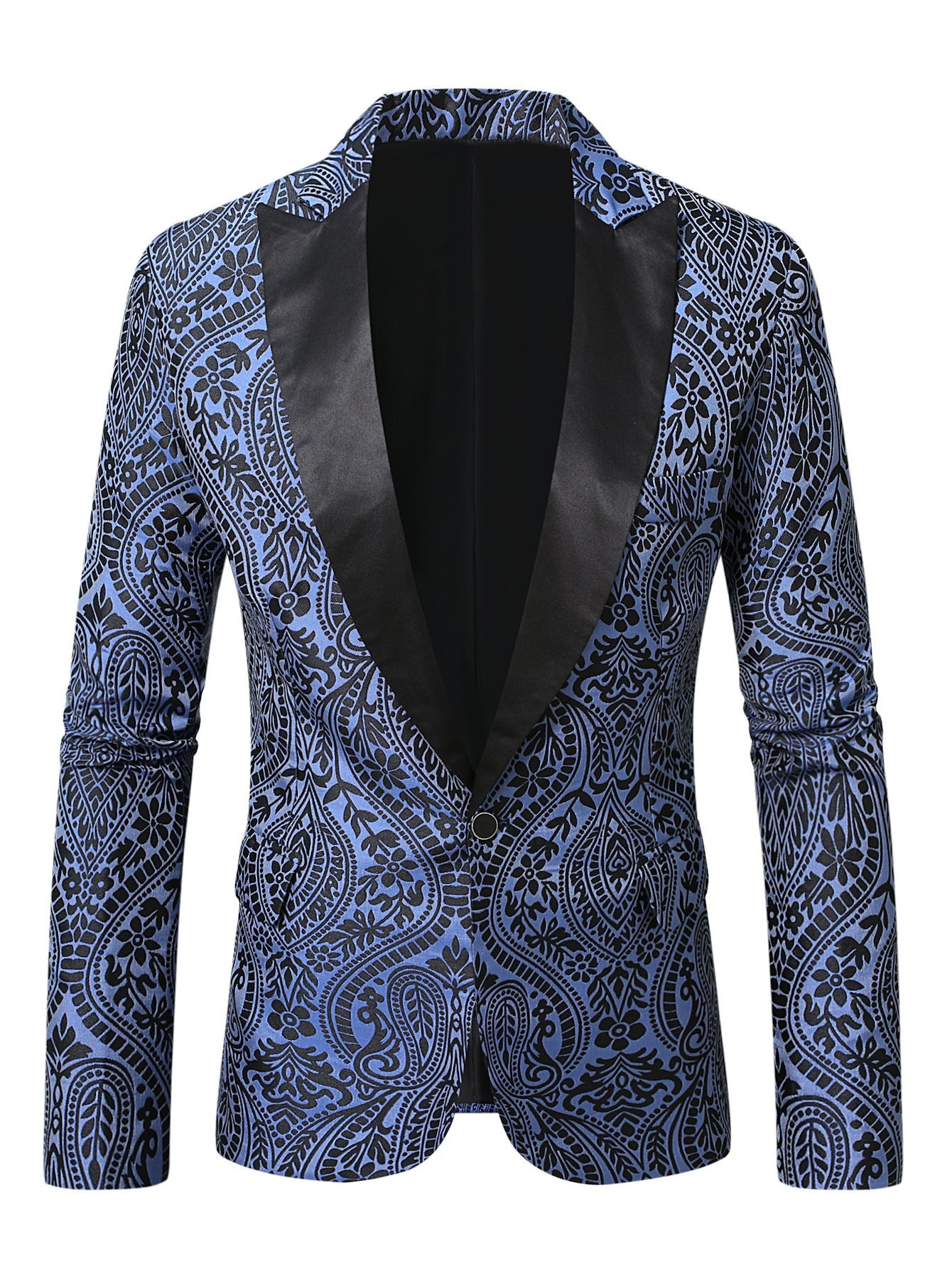 Herren Blazer Paisley Muster Elegant Modern