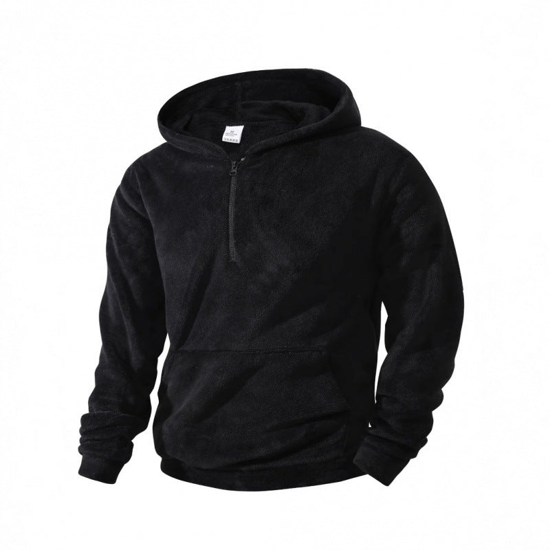 Herren Fleece Pullover Kapuzenpullover Langarm Warm