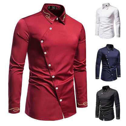 Eleganter Langarmhemd mit dekorativen Knopfdetails BerlinGlamour - BerlinGlamour