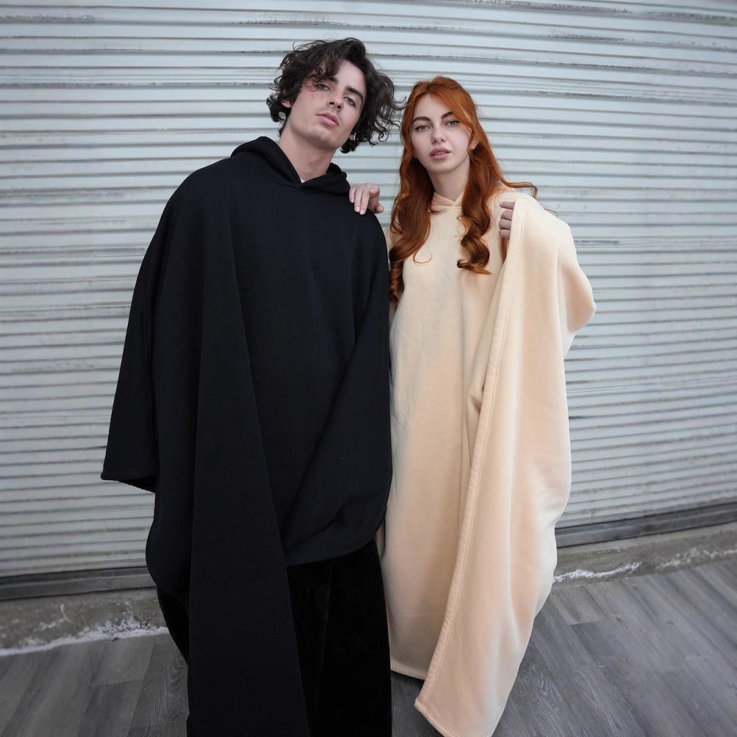 Kuscheliger Überwurf mit Kapuze Unisex Warm Bequem - BerlinGlamour