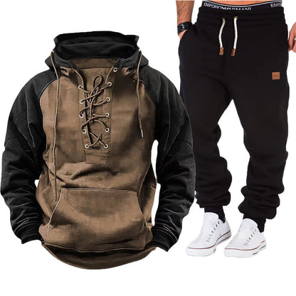Herren Kapuzenpullover Lässig Mit Schnürverschluss Bequem
