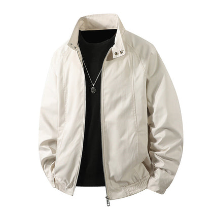 Herren Windbreaker Jacke Wasserdicht Mit Kragen Elastisch