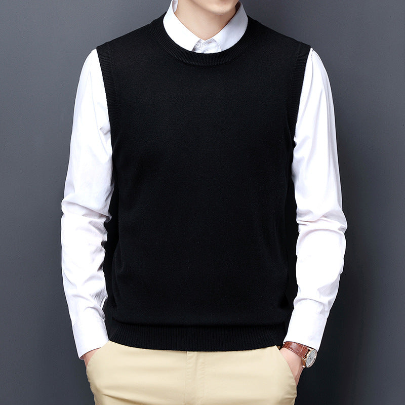 Herren Strickweste Elegante Grau Modern