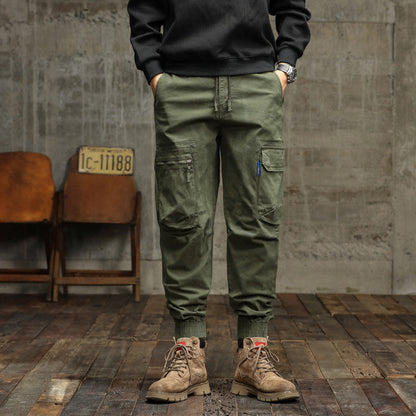 Herren Cargo-Hose Funktions-Taschen Elastischer Bund