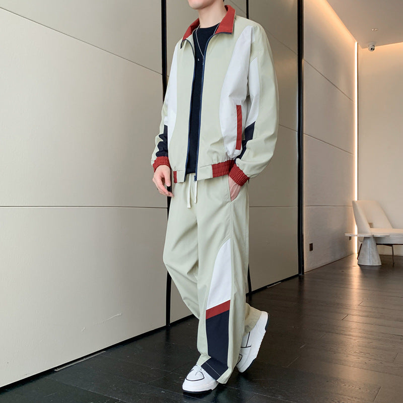 Herren Sport-Outfit Jacke Hose Set Modern