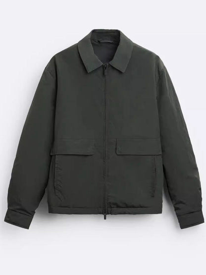 Herren Jacke Lässig Modern mit Taschen