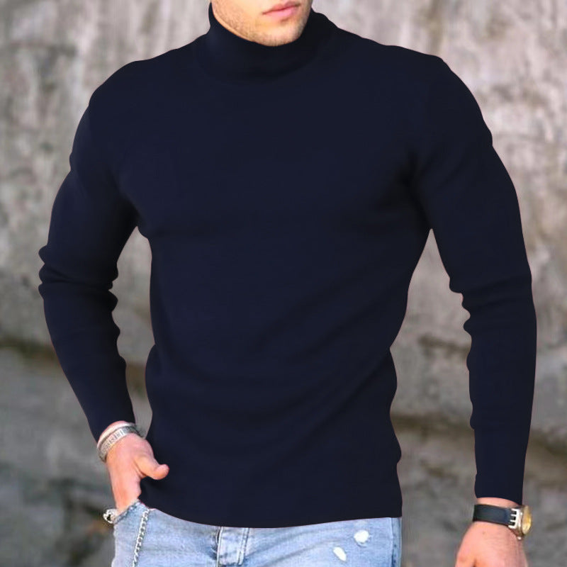 Herren Rollkragenpullover Elegantes Design Modern