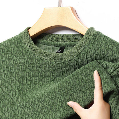Herren Strickpullover Modern 3D Muster Hochwertig