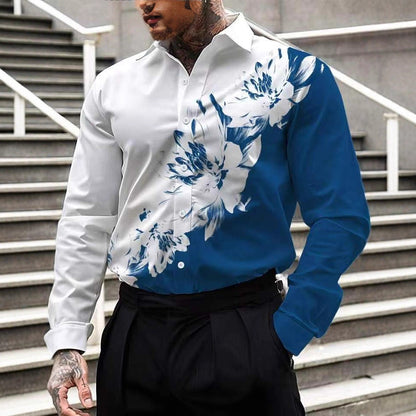 Herren Bluse Floral Modern Berlin Stil