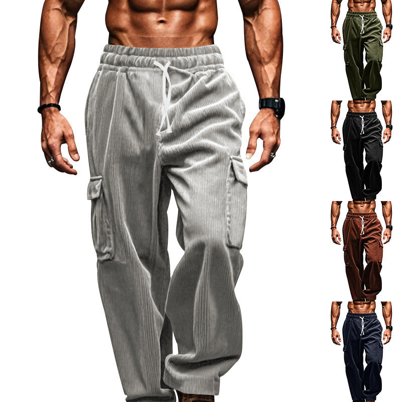 Herren Cargo-Hosen Urban Style Bequem Elastisch - BerlinGlamour
