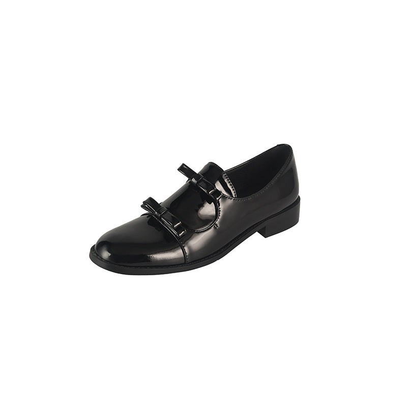 Elegante Damen Schnürschuhe mit Schnallen Schwarz