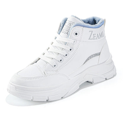 Damen Sneaker High-Top Kuschelig Warme Innensohle