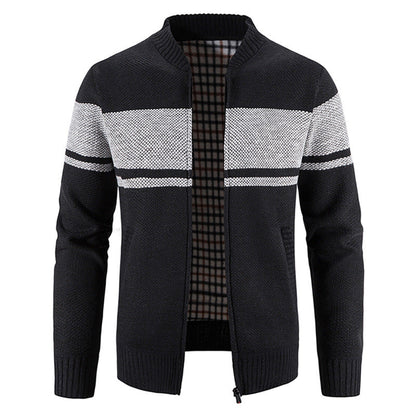 Herren Strickjacke Modern mit Struktur Optik