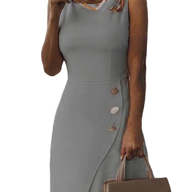 Elegantes Damenkleid mit Knöpfen Berlin Chic