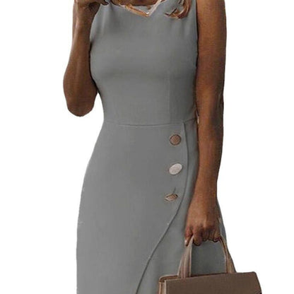 Elegantes Damenkleid mit Knöpfen Berlin Chic