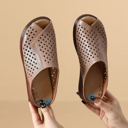 Damen Clogs Bequem Perforiert Komfortabel - BerlinGlamour