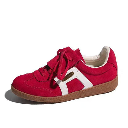 Damen Sneaker Sportlich Leder Wildleder Schuhe Modern - BerlinGlamour