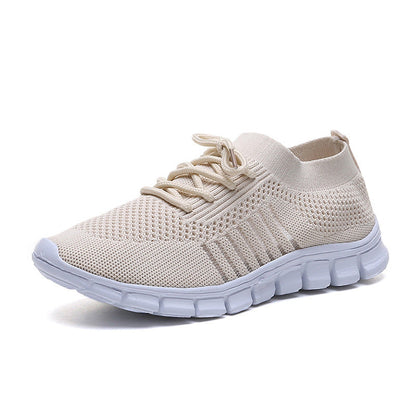 Damen Sneaker Sportlich Leicht Atmungsaktiv Netz
