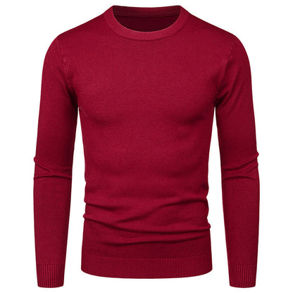 Herren Pullover Weich Rundhals Modern