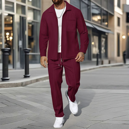 Herren Zweiteiler Modern Lässig Slim Fit