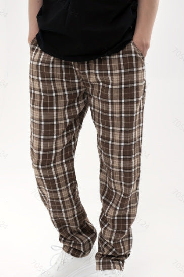 Herren Freizeithose Gemustert Bequem Mit Gummizug