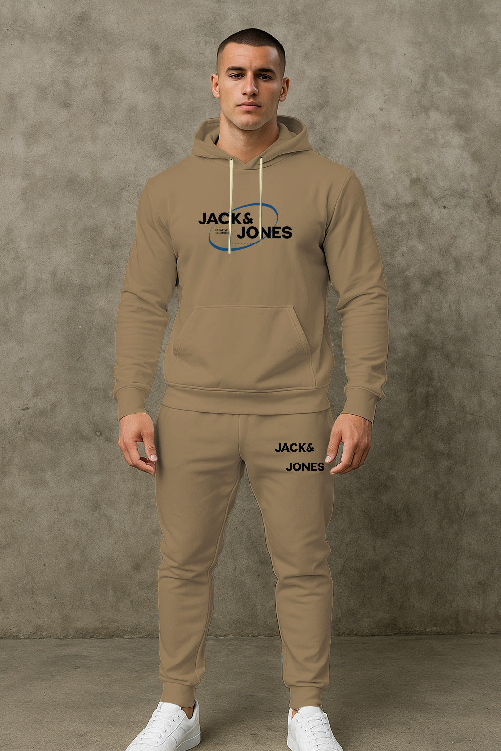 Herren Jogginganzug Set Freizeit Hoodie Hose Sportlich