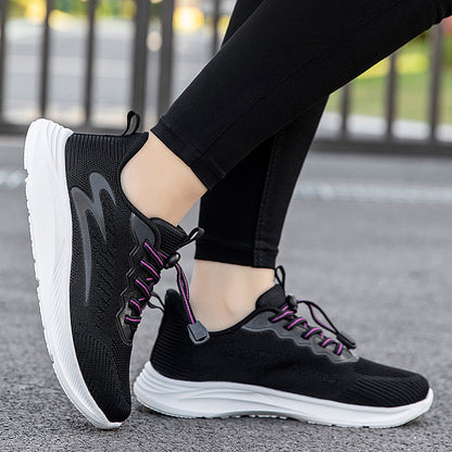Damen Laufschuhe Sportlich Elastisch Schnellschnürsystem