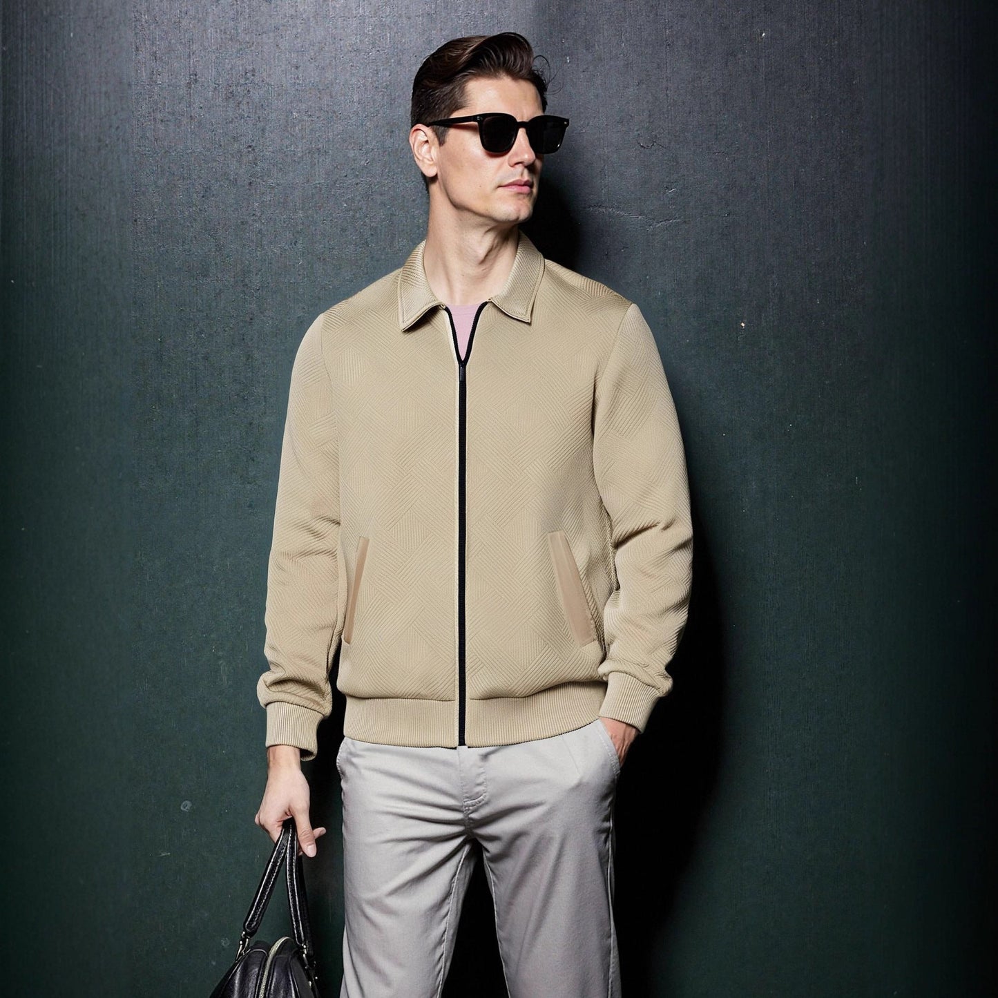 Herren Sportjacke Modern mit Strukturiertem Design - BerlinGlamour