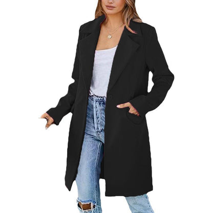 Damen Eleganter Freizeitmantel wird zu: Damen Mantel Elegantes Design Trendy