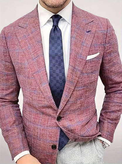 Herren Blazer Kariert Modern Elegant