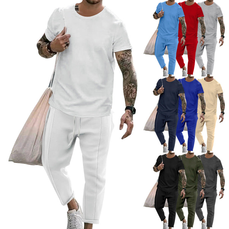 Herren Sportset atmungsaktiv Baumwolle Funktionales Design - BerlinGlamour