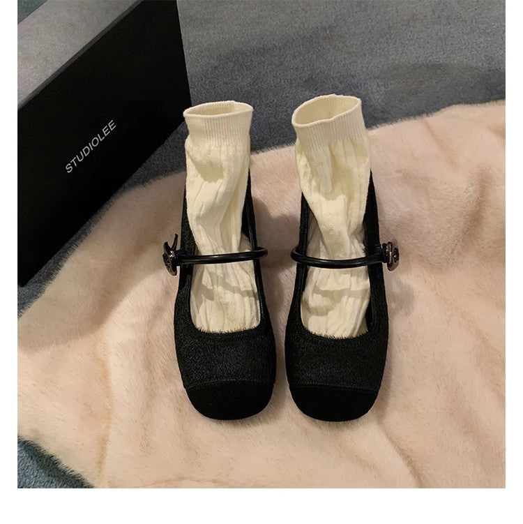 Damen Ballerinas Leopardenmuster Modisch - BerlinGlamour