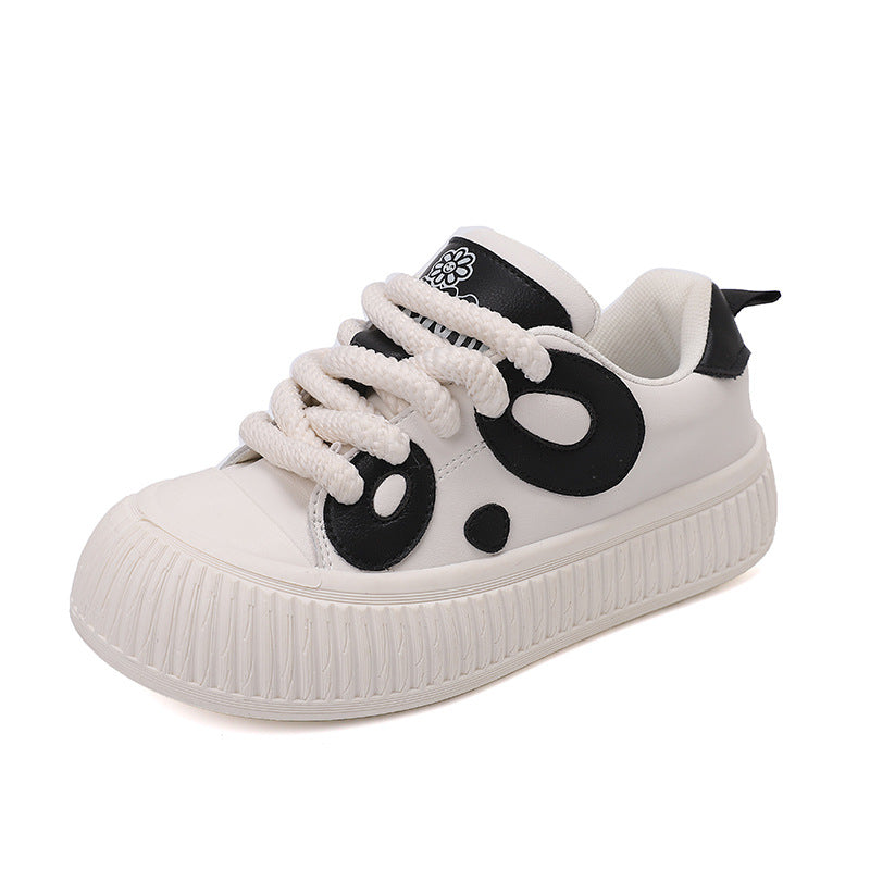 Damen Sneaker Panda Design Rutschfest Sneakers Schuhe Modisch