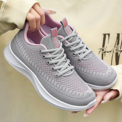 Damen Sneaker Leicht Atmungsaktiv Flexibel Mesh