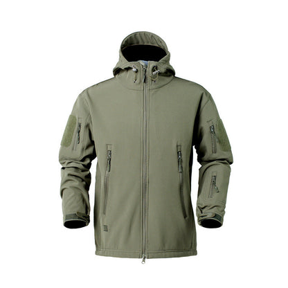 Herren Taktikjacke atmungsaktiv mit Reißverschlusstaschen Outdoor