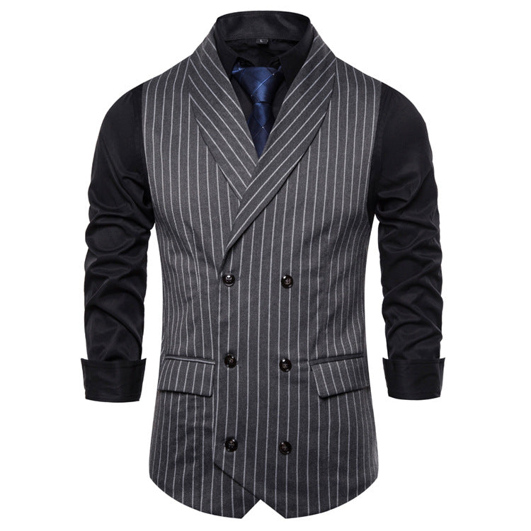 Herren Anzugweste Elegant Schwarze Slimfit