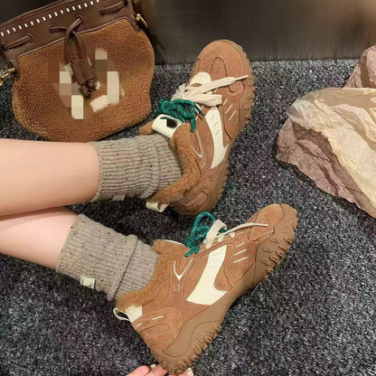 Damen Sneaker Warm Bequem Outdoor Schuhe