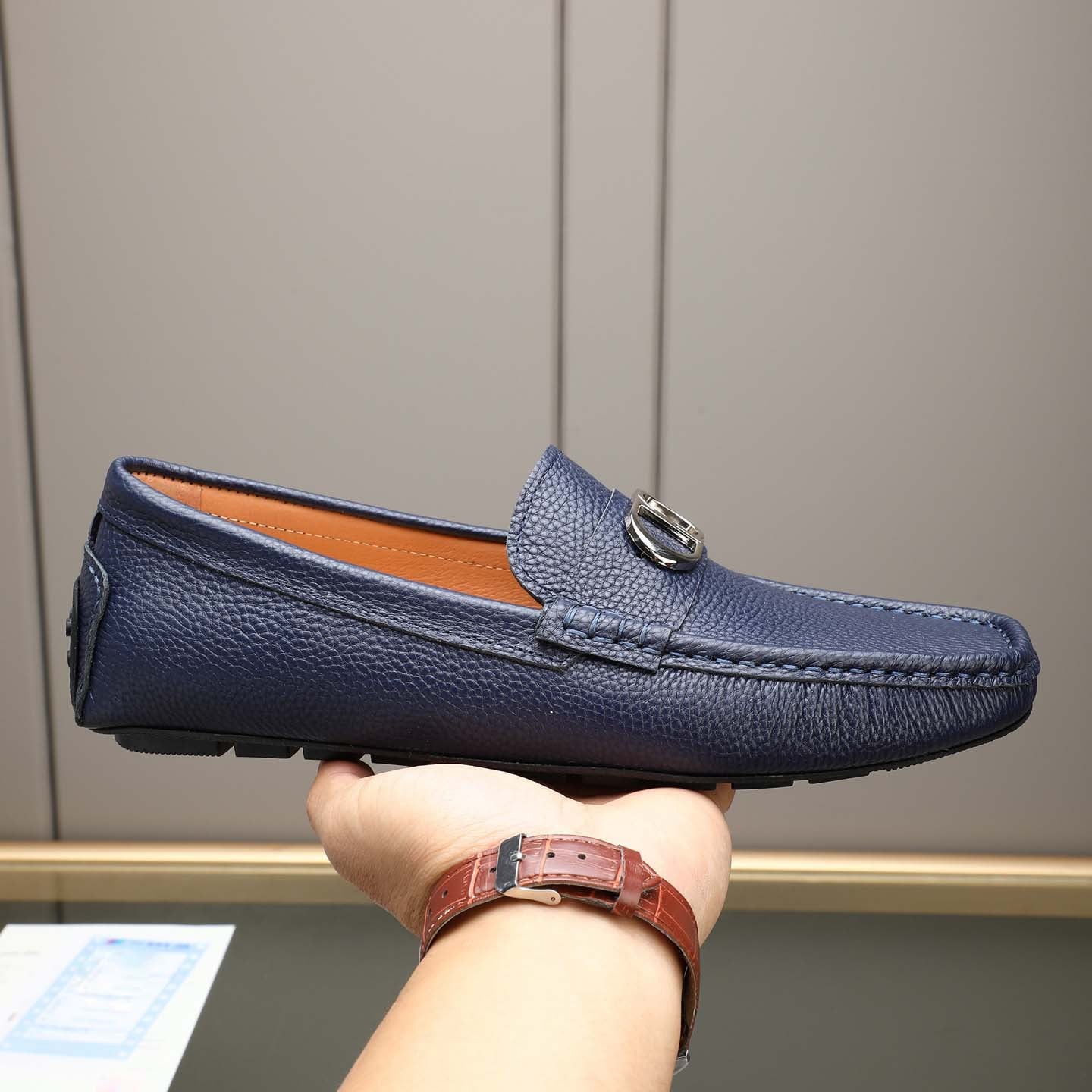 Herren Mokassins Leder Elegant Schwarze Elegante Schuhe