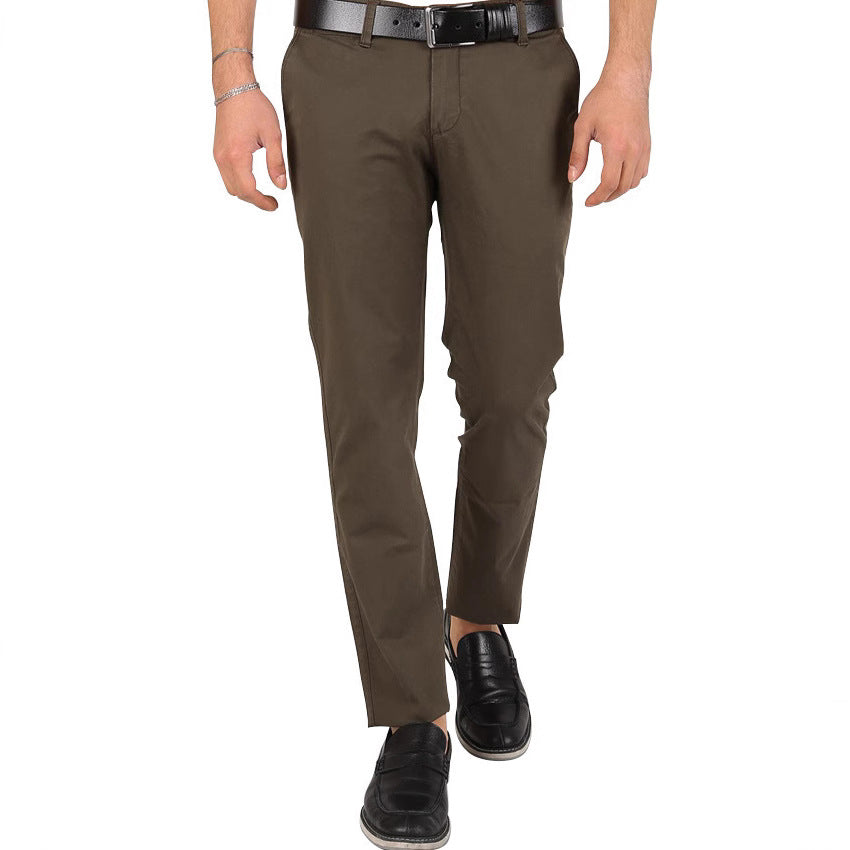 Schmale Herrenhose Stretch Chinohose Elastisch