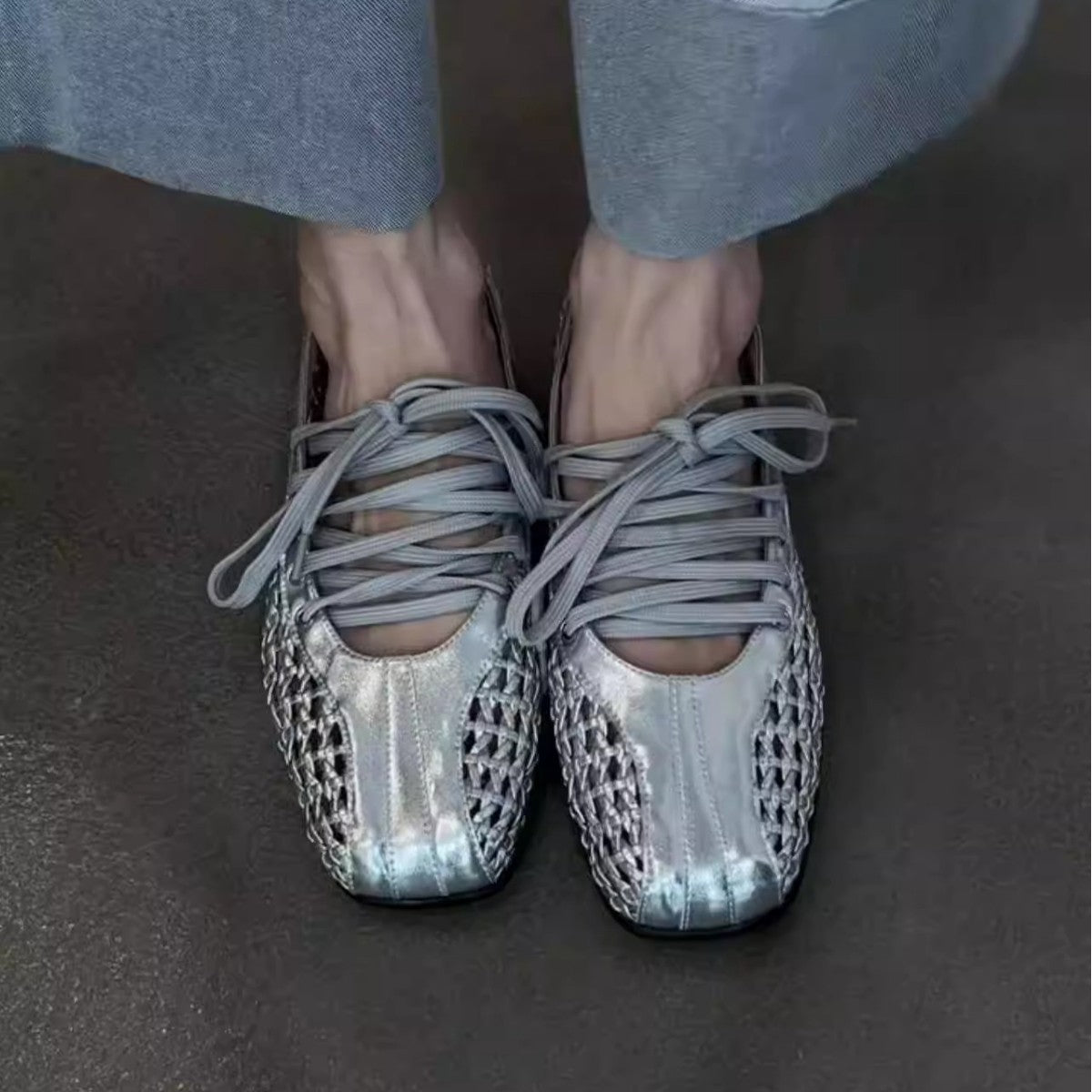 Damen Sneaker Atmungsaktiv Leicht Netzstoff