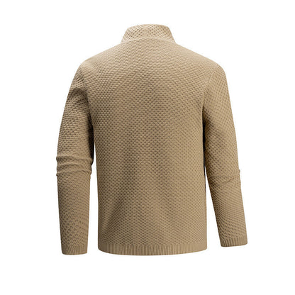 Herren Strickjacke Offener Kragen Modern Trendy