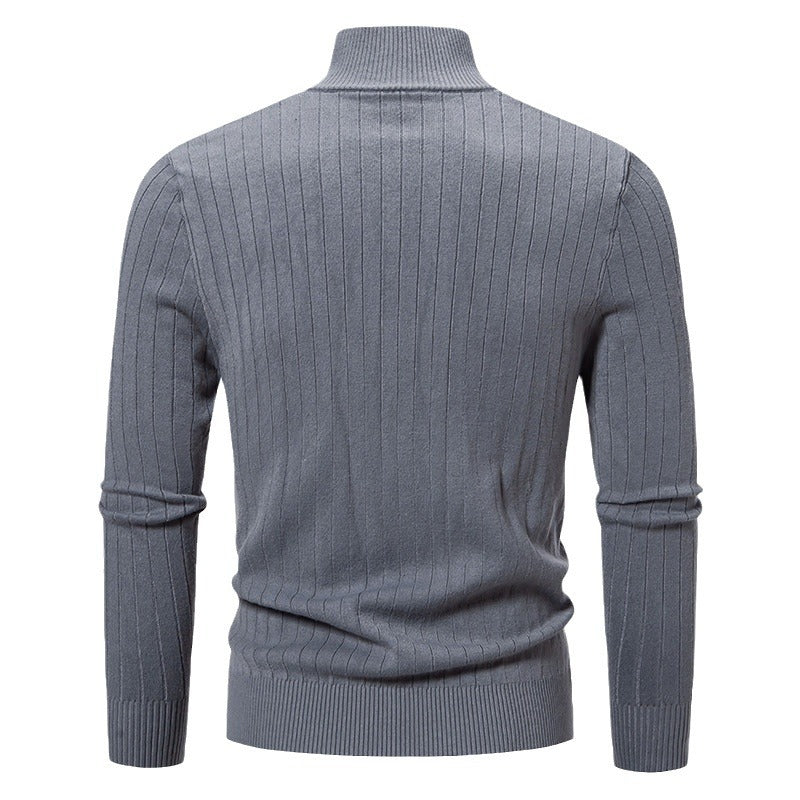 Stylische Herren Strickjacke Stehkragen Reißverschluss Modern