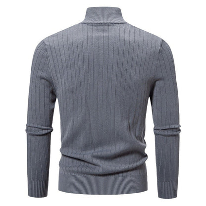 Stylische Herren Strickjacke Stehkragen Reißverschluss Modern